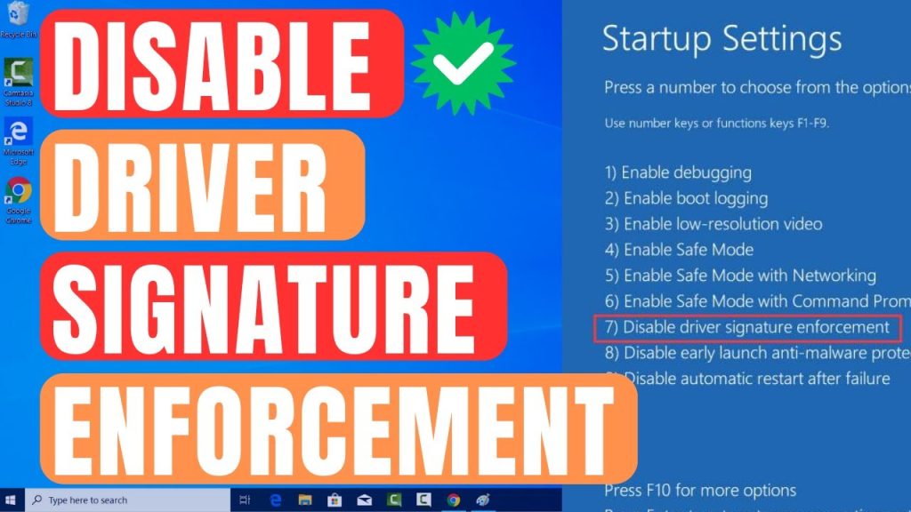 How To Disable Driver Signature Enforcement in Windows 10/11 ...